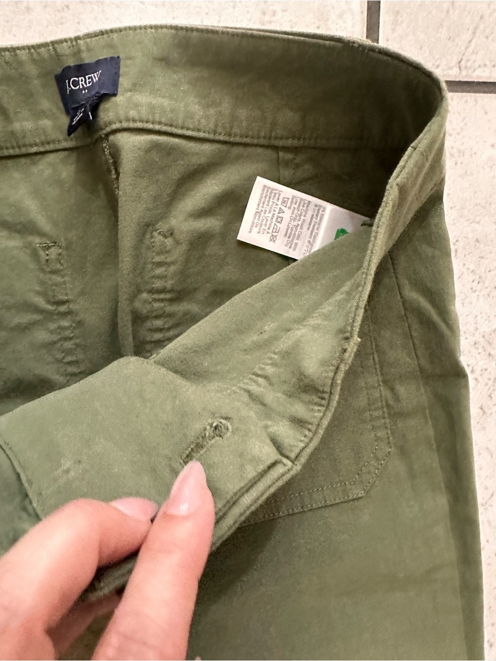 J. Crew Lizzie High-Rise Wide-Leg Utility Pants in Olive Green 25 - Picture 9 of 15